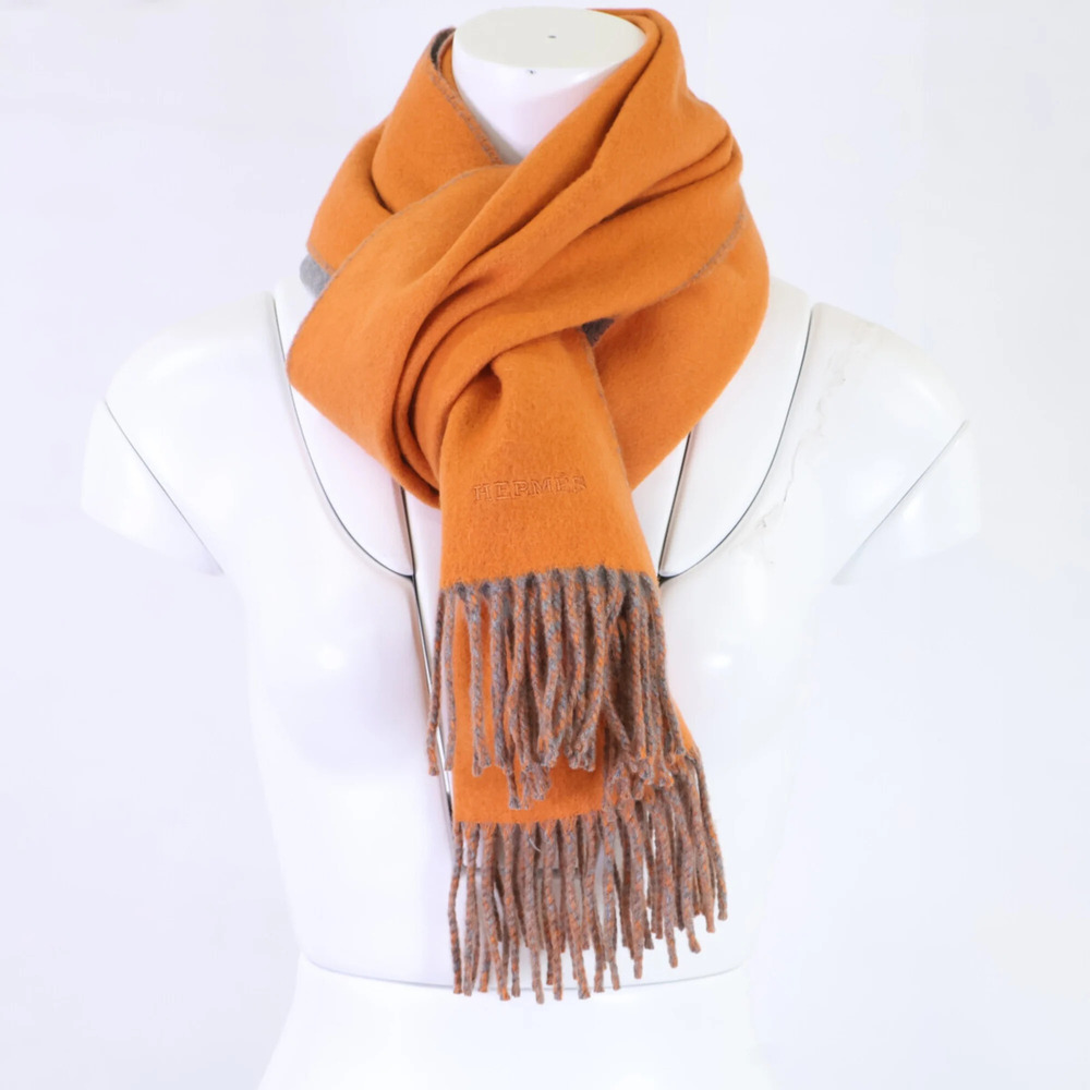 HERMES Gray Scarf - Picture 4 of 7